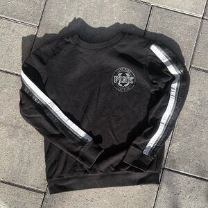 PINK Striped Sweatshirt